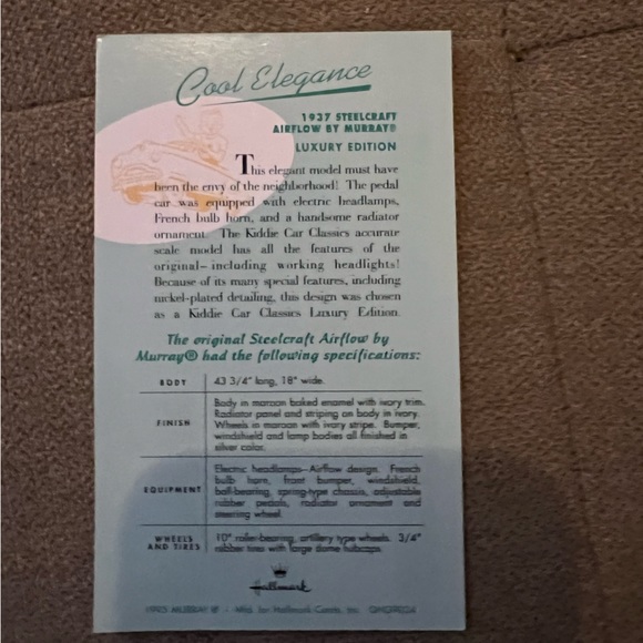 Kissy car classic hallmark brand new in box - Picture 5 of 6